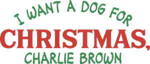 I Want a Dog for Christmas, Charlie Brown's poster