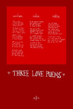 Three Love Poems's poster