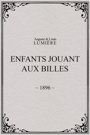 Enfants jouant aux billes's poster