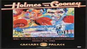 Larry Holmes vs Gerry Cooney's poster