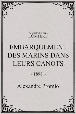 Embarquement des marins dans leurs canots's poster