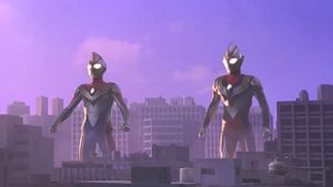 Ultraman Tiga & Ultraman Dyna: Warriors of the Star of Light's poster