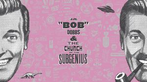 J.R. 'Bob' Dobbs and the Church of the SubGenius's poster