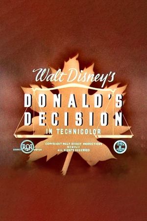 Donald's Decision's poster