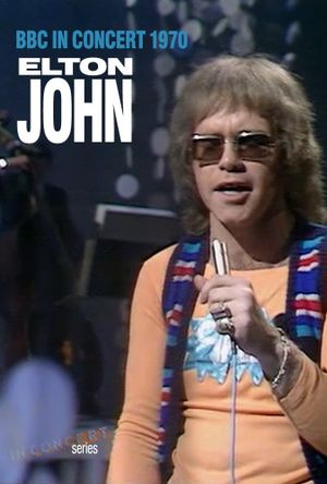 Elton John In Concert BBC 1970's poster