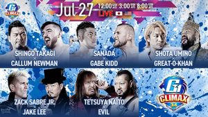 NJPW G1 Climax 34: Day 5's poster