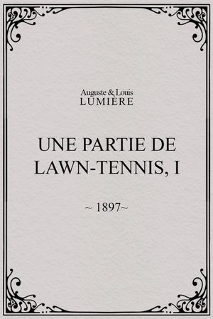 Une partie de lawn-tennis, I's poster