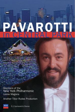 Pavarotti in Central Park's poster