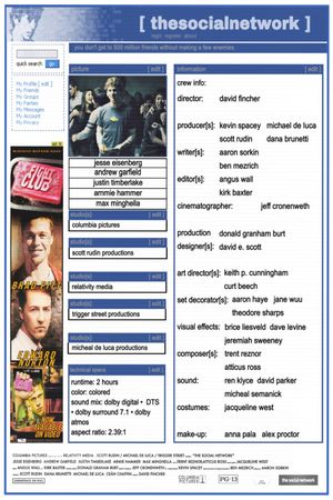 The Social Network's poster