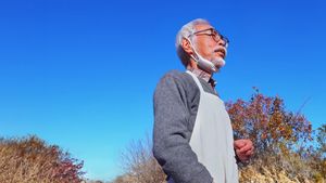 Hayao Miyazaki and the Heron's poster