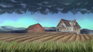 The Farmer and the Lightning Storm's poster
