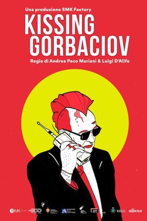 Kissing Gorbaciov's poster