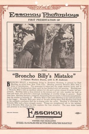 Broncho Billy's Mistake's poster