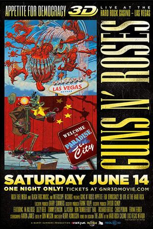 Guns N' Roses Appetite for Democracy 3D Live at Hard Rock Las Vegas's poster