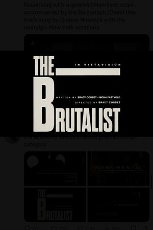 The Brutalist's poster