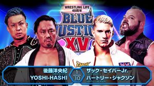 NJPW Blue Justice XV - Wrestling Life 40th Anniversary Yuji Nagata's poster