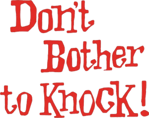 Why Bother to Knock!'s poster