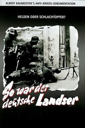 So war der deutsche Landser's poster