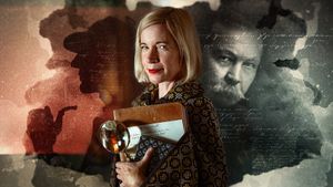 Killing Sherlock: Lucy Worsley on the Case of Conan Doyle's poster