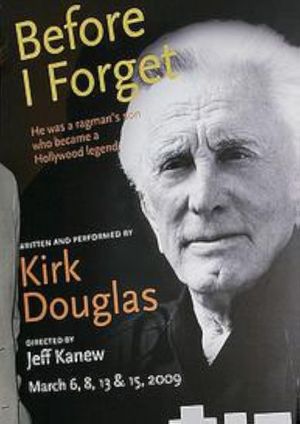 Kirk Douglas: Before I Forget's poster