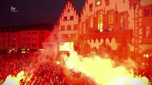 Eintracht Frankfurt - a dream trip through Europe's poster