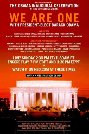 We Are One: The Obama Inaugural Celebration at the Lincoln Memorial's poster