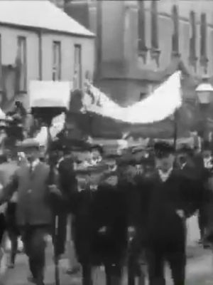 Trade Procession at Opening of Cork Exhibition's poster