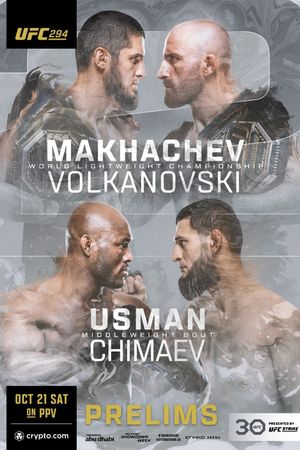UFC 294's poster