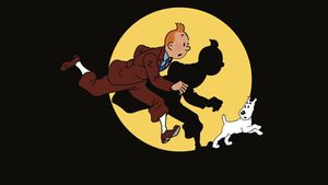 Tintin in America's poster