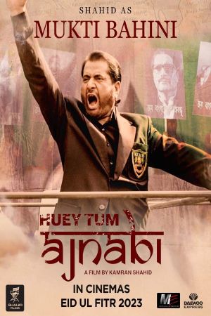 Huey Tum Ajnabi's poster