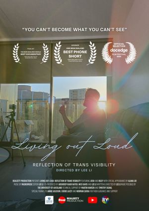 Living Out Loud: Reflection of Trans Visibility's poster