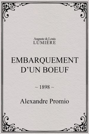Embarquement d’un boeuf's poster