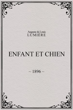 Enfant et chien's poster
