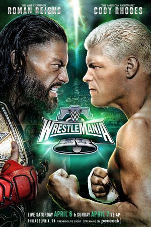 WWE WrestleMania XL Sunday's poster