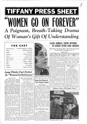 Women Go on Forever's poster