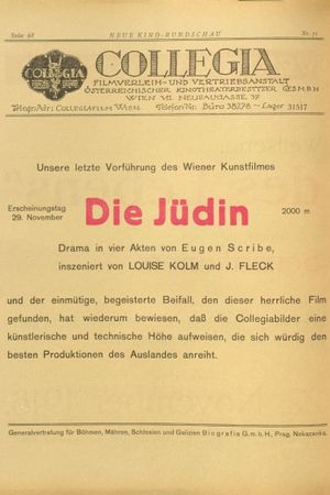 Die Jüdin's poster