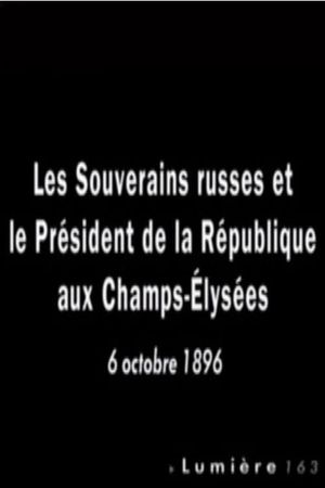 Paris : les souverains russes et le président de la République aux Champs-Élysées's poster