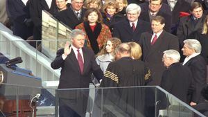 The Second Inauguration of Bill Clinton's poster