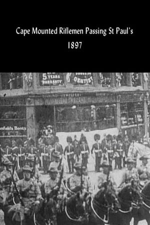 Caped Mounted Riflemen Passing St Paul's's poster