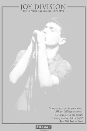 Joy Division: Live & Promo Appearances 1979-1980's poster