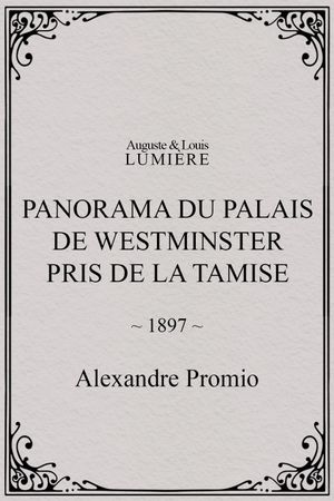 Panorama du palais de Westminster pris de la Tamise's poster
