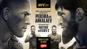 UFC 313: Pereira vs. Ankalaev's poster