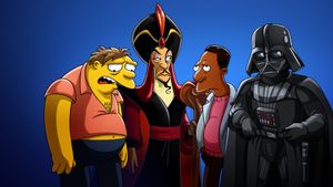 The Simpsons in Plusaversary's poster