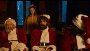 The Three Wise Kings vs. Santa's poster