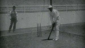 Prince Ranjitsinhji Practising Batting in the Nets's poster