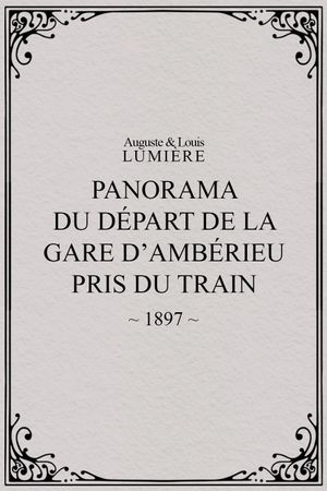 Panorama du départ de la gare d’Ambérieu pris du train (temps de neige)'s poster