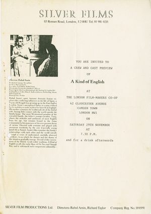 A Kind of English's poster