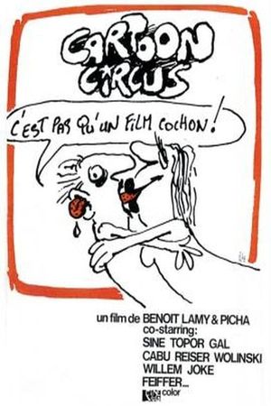 Cartoon circus's poster