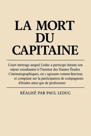 La mort du capitaine's poster