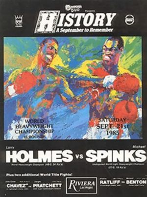 Larry Holmes vs. Michael Spinks's poster